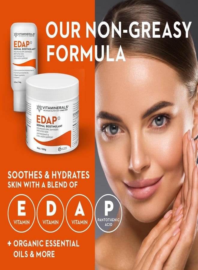 Vitaminerals EDAP+ Skin Barrier & Repair Cream Strong base formula with Vitamin E, D, A and Panthenol (4oz) - Image 2